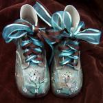 Toddler Shoes Leather Turqu..